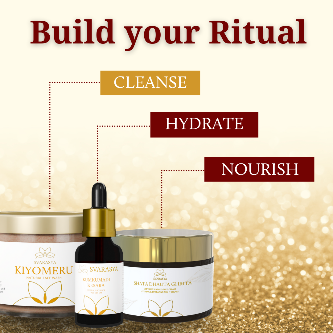 SAANJH- The Ultimate Skin Repair Combo for Radiant Skin | Shata Dhauta Ghrita &amp; Kumkumadi Kesara Tailam