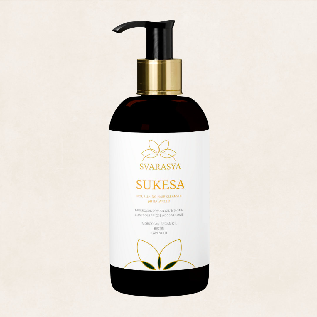 Sukesa: Ayurvedic Hair Shampoo for Dry and Frizzy Hair - Moroccan Argan Oil, Biotin, Lavender