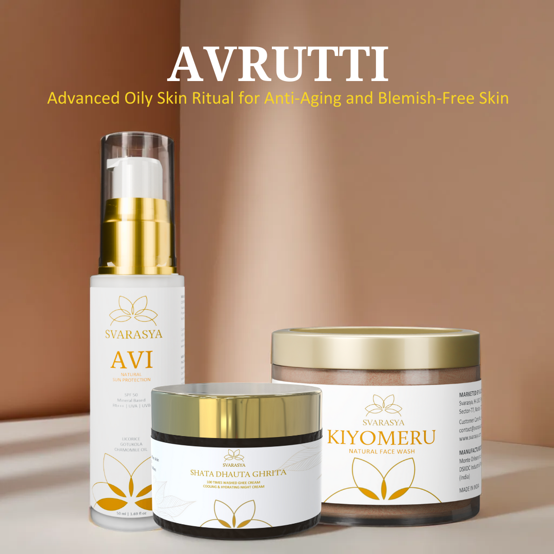 Sun Protection Ritual  &quot;Avrutti&quot; for Anti Aging | Face Wash, Moisturiser &amp; Sunscreen