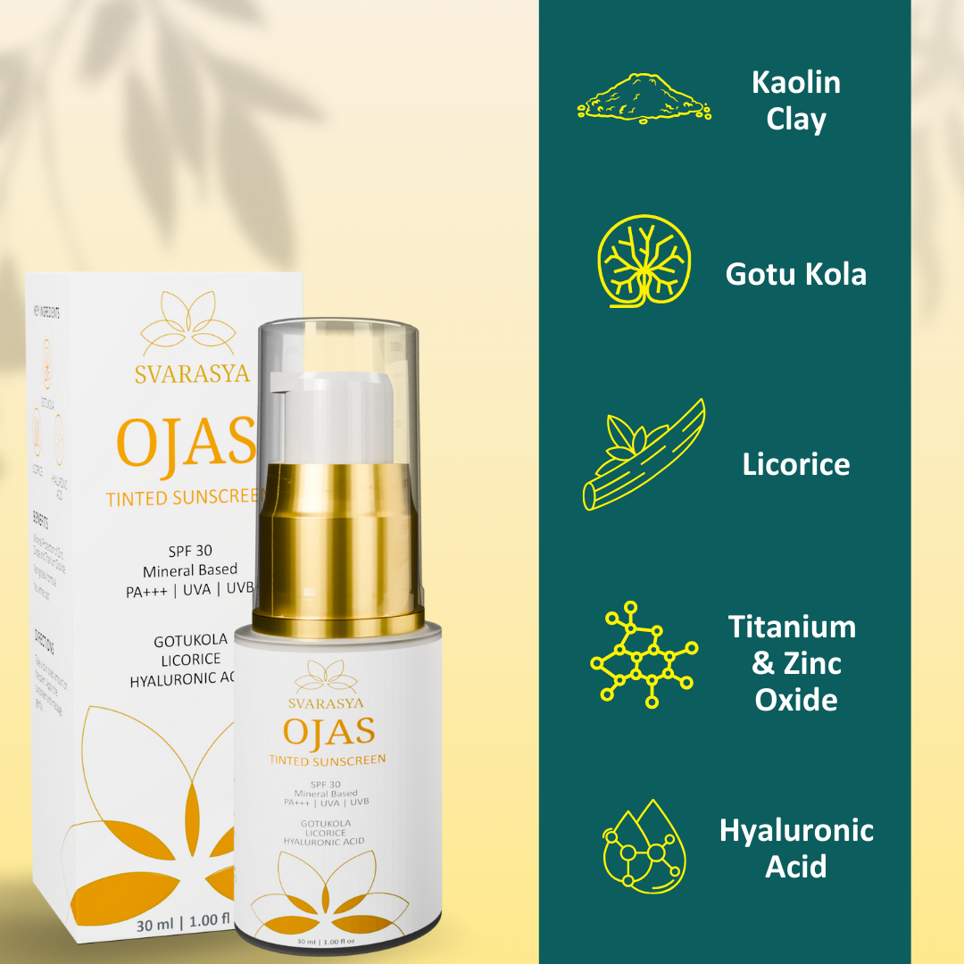 Ojas Tinted Sunscreen : SPF-30 PA+++ Mineral Based Sunscreen for Flawless Sun Protection