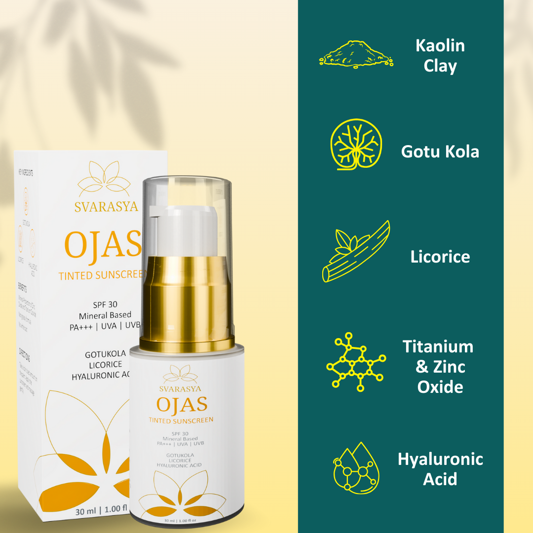 Ojas: SPF-30 Mineral Based Tinted Sunscreen for Flawless Sun Protection