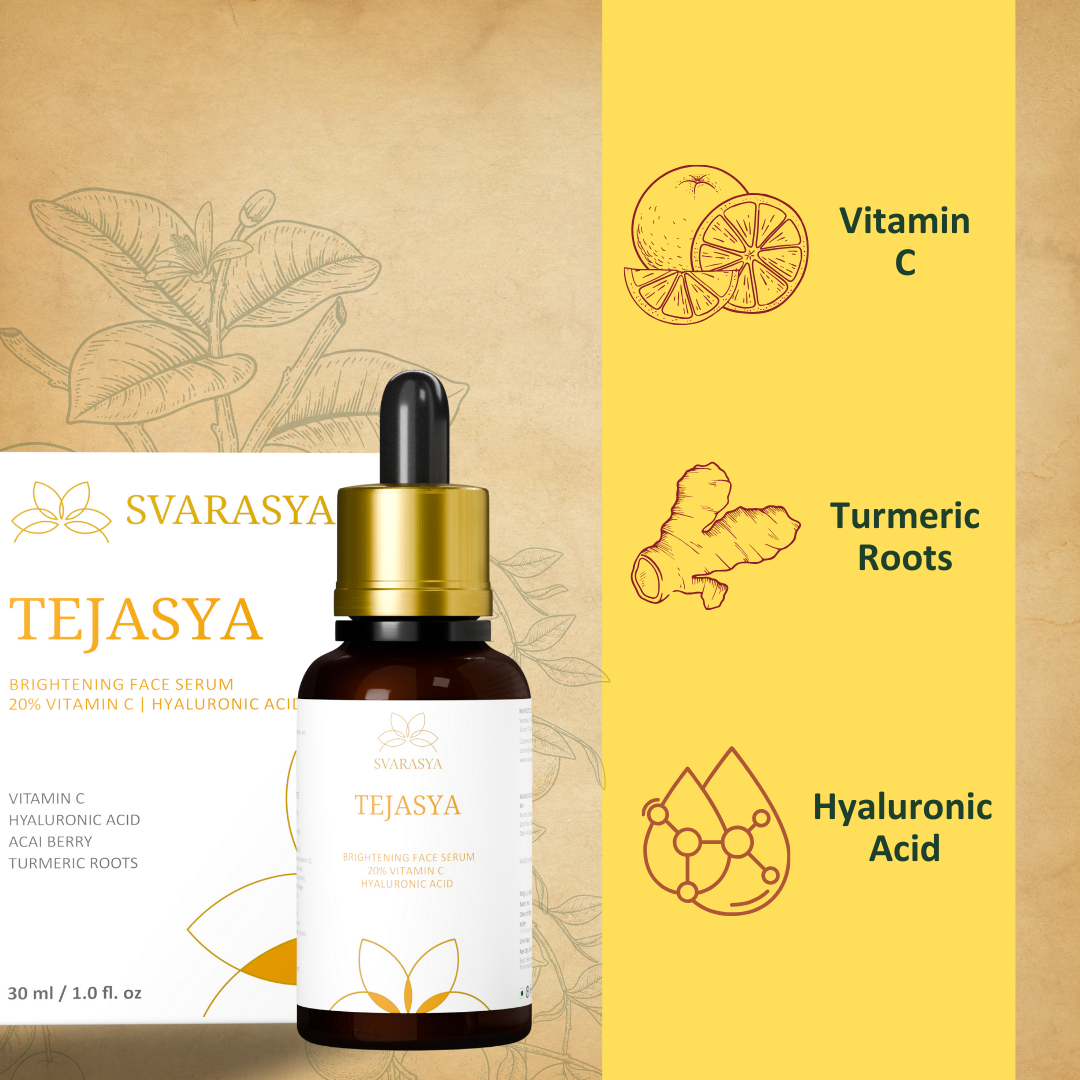 Tejasya- The Collagen-Boosting 20% Vitamin C + Turmeric Face Serum For Skin Brightening