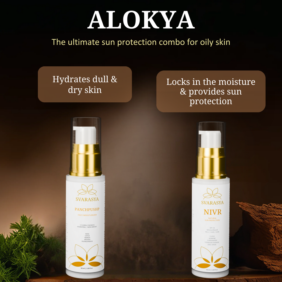 Normal to Oily Skin Ritual &quot;ALOKYA&quot; For Sun Protection | Sunscreen &amp; Lotion