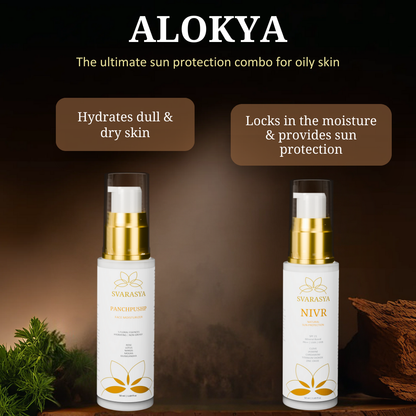 Normal to Oily Skin Ritual &quot;ALOKYA&quot; For Sun Protection | Sunscreen &amp; Lotion