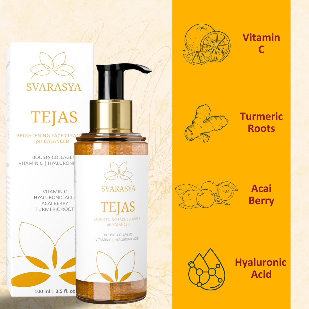 Tejas- The Collagen-Boosting 20% Vitamin C + Turmeric Face Cleanser For Skin Brightening