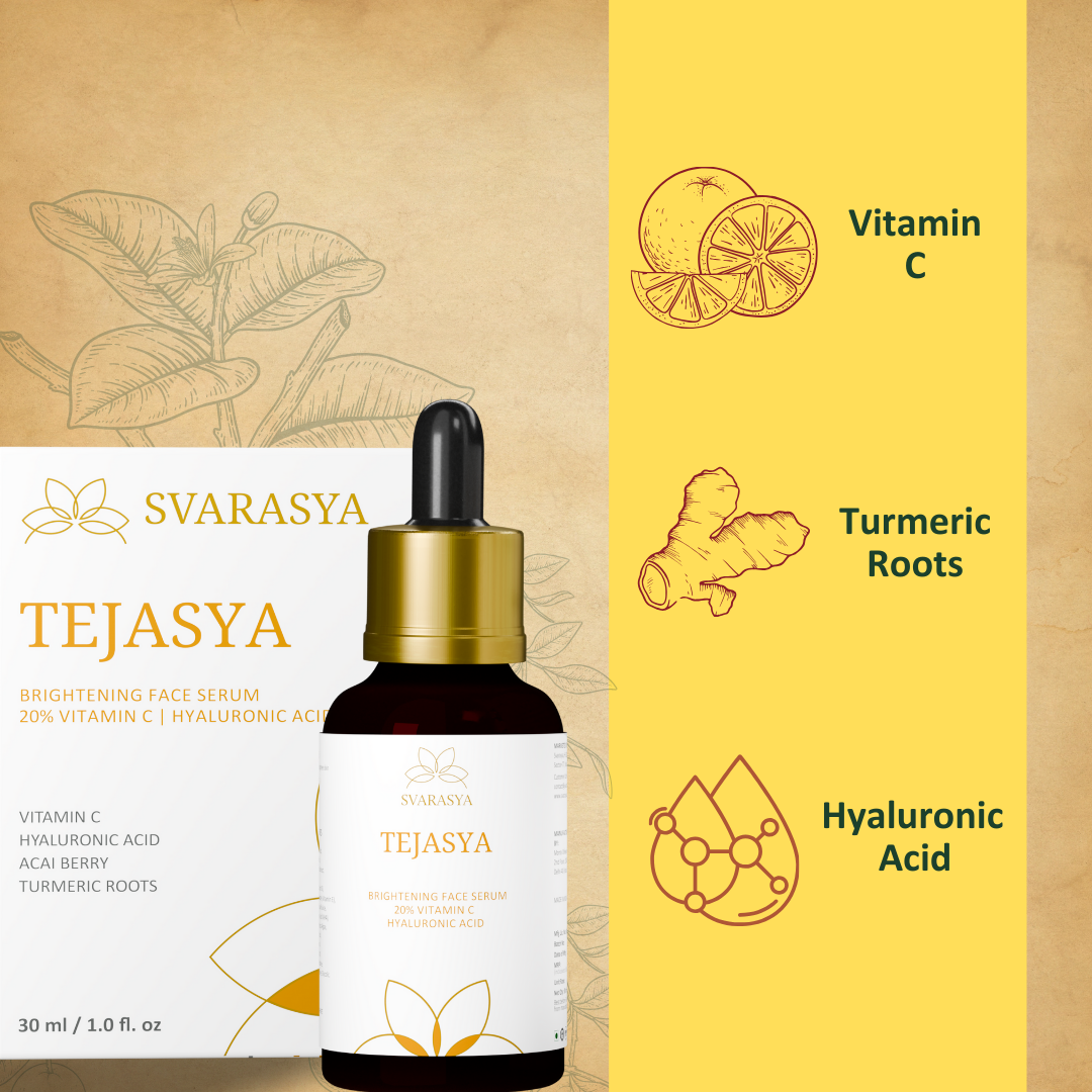 Tejasya- The Collagen-Boosting 20% Vitamin C + Turmeric Face Serum For Skin Brightening