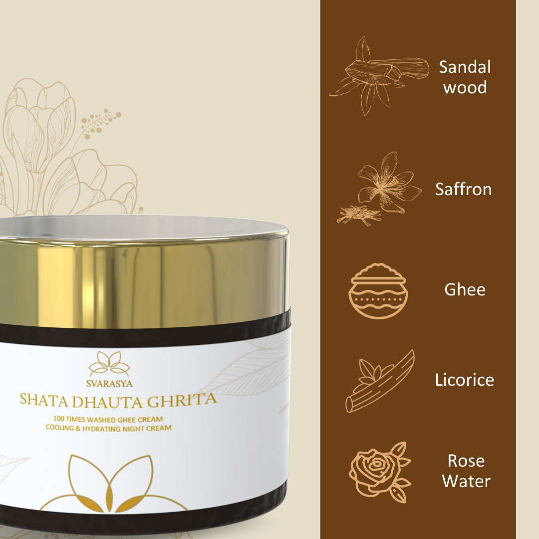 Shata Dhauta Ghrita - 100 Times Washed Ghee (Ancient Skin Repair Night Cream)