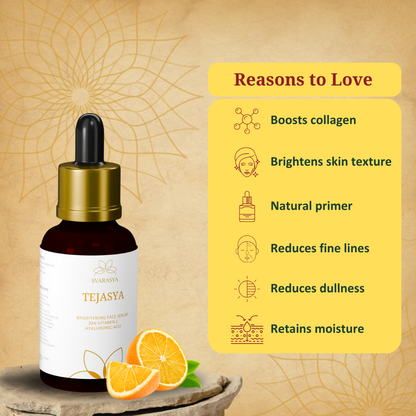 Tejasya- The Collagen-Boosting 20% Vitamin C + Turmeric Face Serum For Skin Brightening