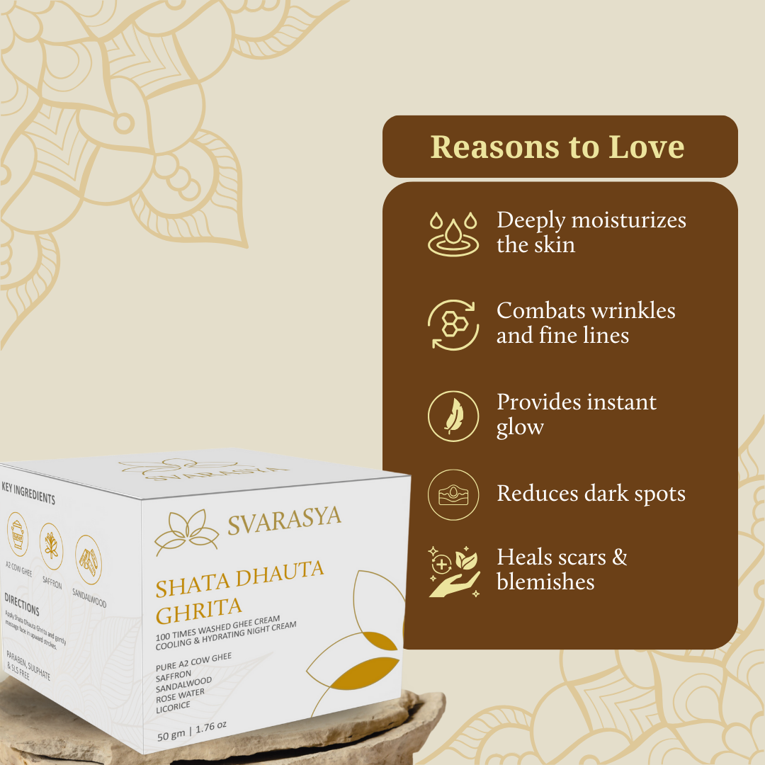 Shata Dhauta Ghrita - 100 Times Washed Ghee (Ancient Age-defying Night ...