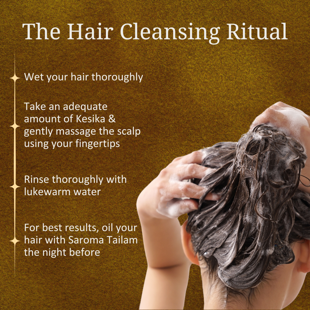 Kesika: Ayurvedic Hair Shampoo for Oily and Dandruff-prone Hair - Tea Tree Essential Oil, Rosemary, Neem Oil